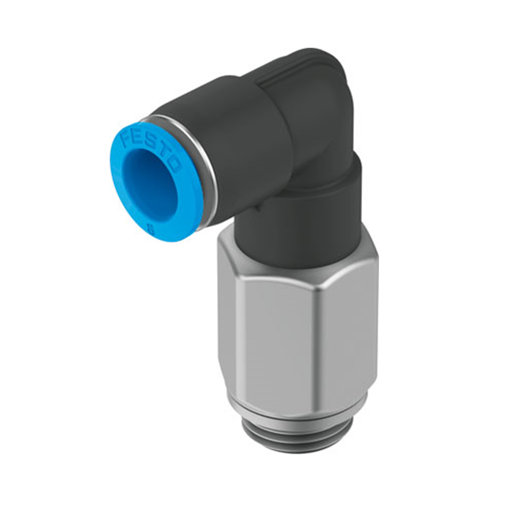 QSLL-G1/8-8-100 Угловой фитинг с цанговым зажимом, удлиненный