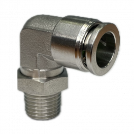 SPL06-02S2P Штуцер угловой нерж PT1/4 6мм
