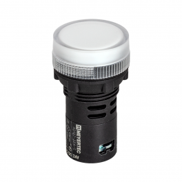 Сигнальная LED лампа, белый, 24V AC/DC IP65 MT22-SA11